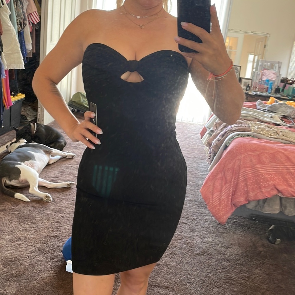 Brand new Marciano bandage strapless dress